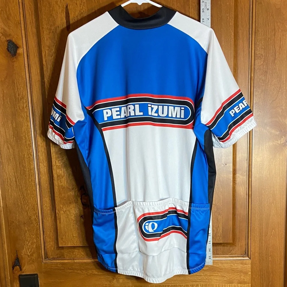 Pearl Izumi Blue, White, Red and Black Cycling Jersey, "2012/2013" - Picture 8 of 11